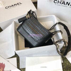 Replica Chanel Gabrielle Hobo Bag A93824 with alligator leather 2