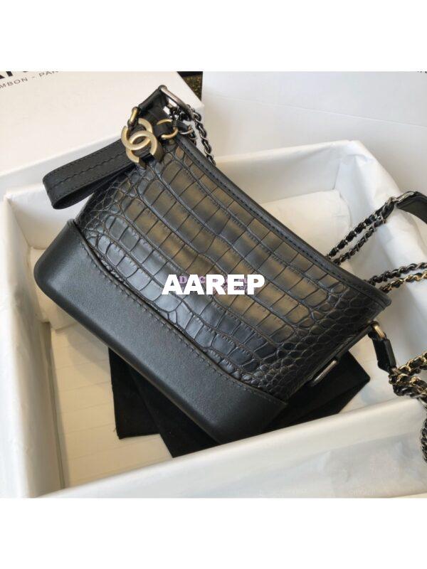 Replica Chanel Gabrielle Hobo Bag A93824 with alligator leather 6