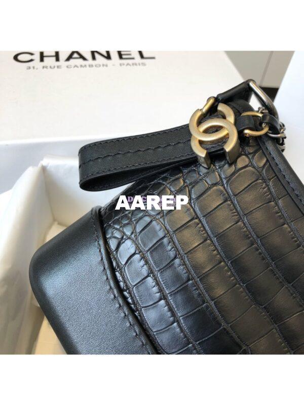 Replica Chanel Gabrielle Hobo Bag A93824 with alligator leather 7