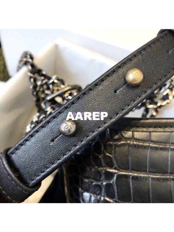 Replica Chanel Gabrielle Hobo Bag A93824 with alligator leather 11