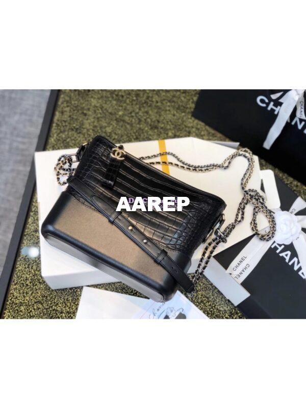 Replica Chanel Gabrielle Hobo Bag A93824 with alligator leather 15