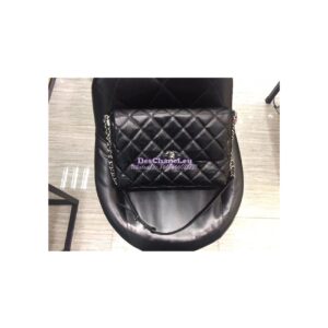 Replica Chanel Metallic Crackled Big Bang Flap bag a91976 black