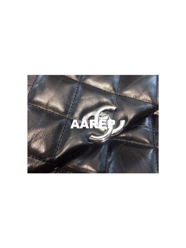 Replica Chanel Metallic Crackled Big Bang Flap bag a91976 black 6