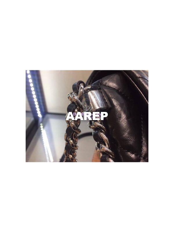 Replica Chanel Metallic Crackled Big Bang Flap bag a91976 black 9