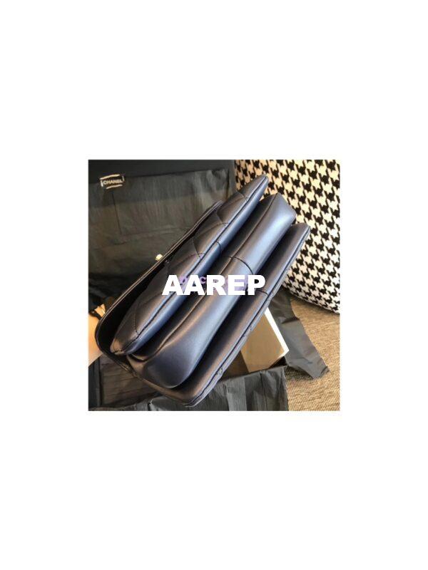 Replica Chanel Small Trendy CC A92236 navy Flap Bag With Metal Plate 8
