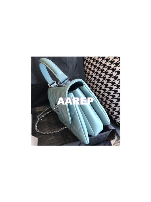 Replica Chanel Small Trendy CC A92236 mint Flap Bag With Metal Plate 5