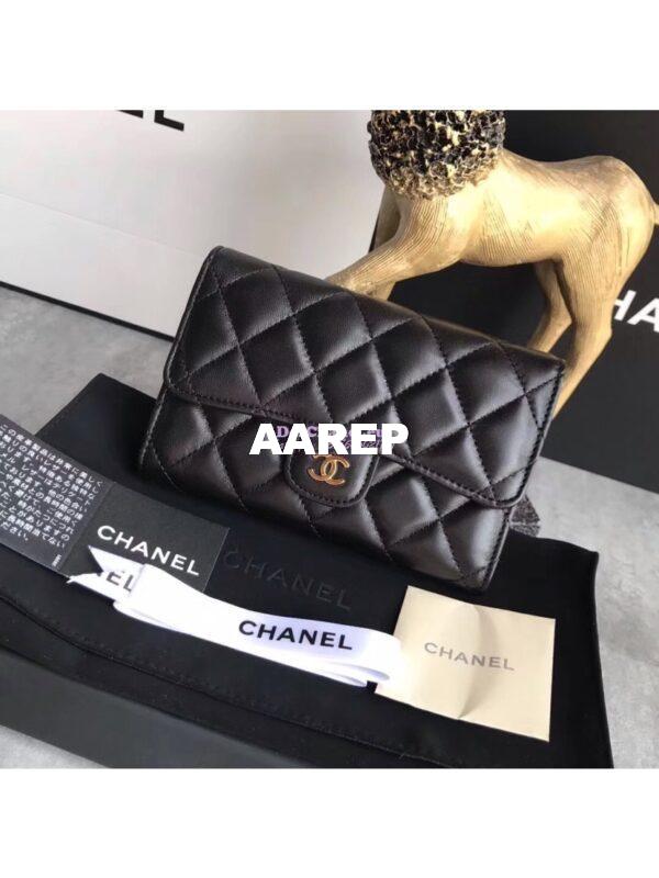 Replica Chanel Classic Small Flap Wallet in lambskin leather A84341 2
