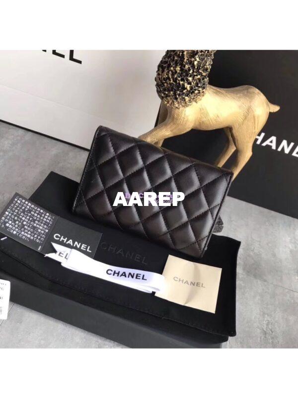 Replica Chanel Classic Small Flap Wallet in lambskin leather A84341 4