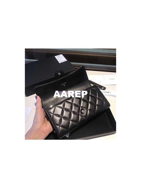 Replica Chanel Classic Flap Wallet in lambskin leather A80758 4