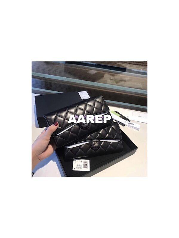 Replica Chanel Classic Flap Wallet in lambskin leather A80758 5