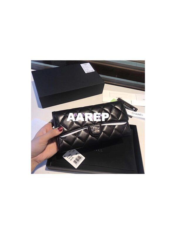 Replica Chanel Classic Flap Wallet in lambskin leather A80758 7