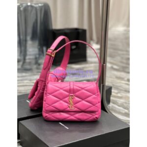 Replica YSL Saint Laurent Le 57 Shoulder Bag In Quilted Lambskin 698567 Rosy