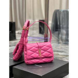 Replica YSL Saint Laurent Le 57 Shoulder Bag In Quilted Lambskin 698567 Rosy 2