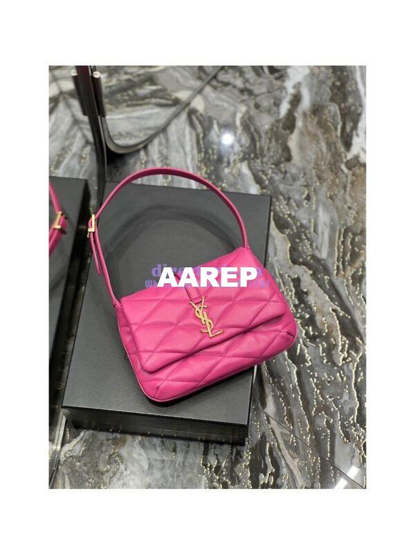 Replica YSL Saint Laurent Le 57 Shoulder Bag In Quilted Lambskin 698567 Rosy 5