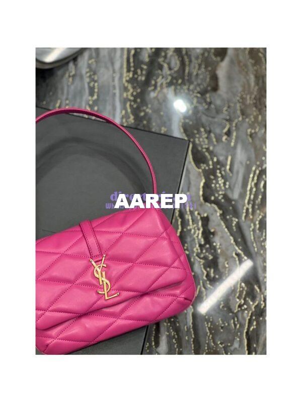 Replica YSL Saint Laurent Le 57 Shoulder Bag In Quilted Lambskin 698567 Rosy 7