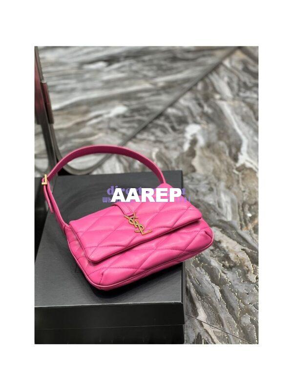 Replica YSL Saint Laurent Le 57 Shoulder Bag In Quilted Lambskin 698567 Rosy 8