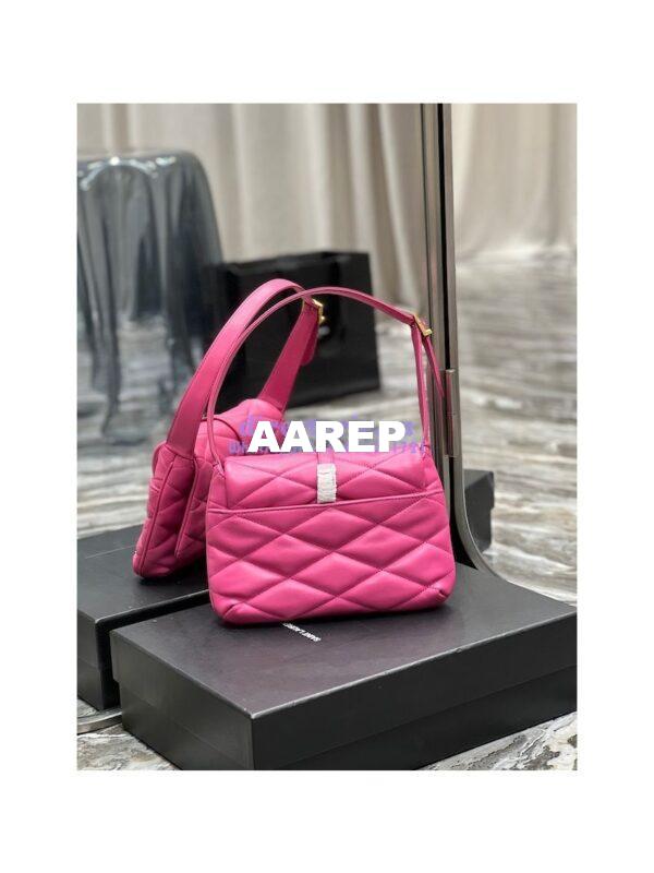 Replica YSL Saint Laurent Le 57 Shoulder Bag In Quilted Lambskin 698567 Rosy 9