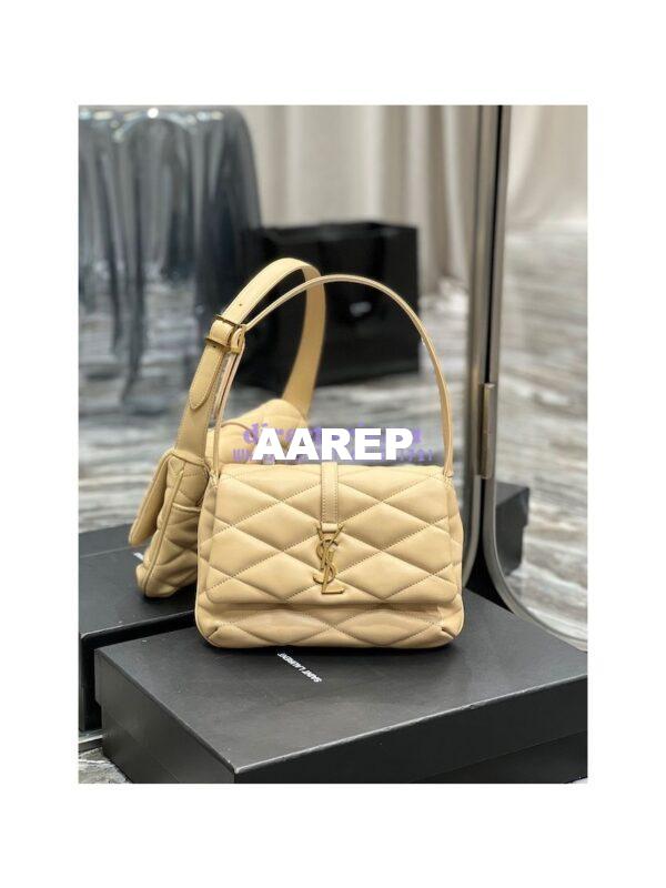 Replica YSL Saint Laurent Le 57 Shoulder Bag In Quilted Lambskin 698567 Beige 3