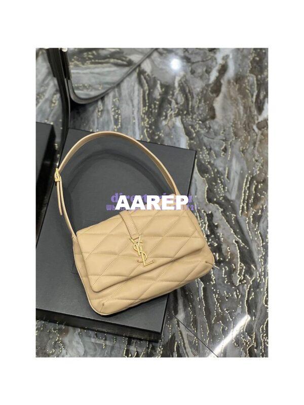 Replica YSL Saint Laurent Le 57 Shoulder Bag In Quilted Lambskin 698567 Beige 4