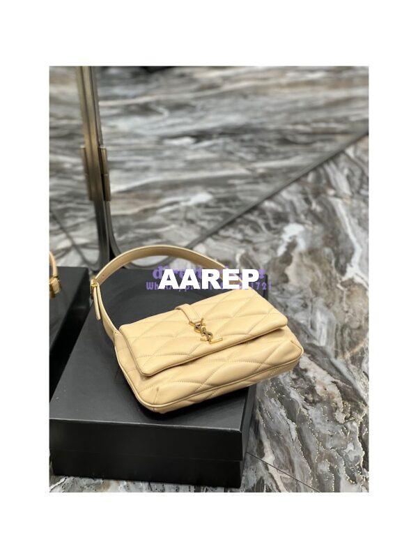 Replica YSL Saint Laurent Le 57 Shoulder Bag In Quilted Lambskin 698567 Beige 5