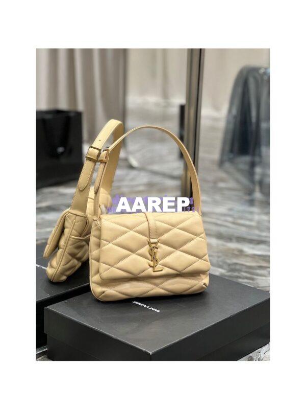 Replica YSL Saint Laurent Le 57 Shoulder Bag In Quilted Lambskin 698567 Beige 6
