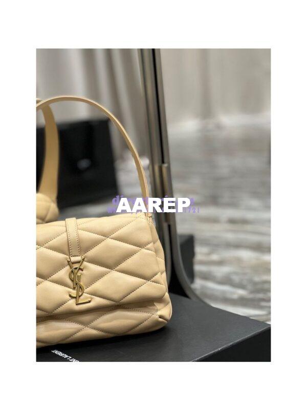 Replica YSL Saint Laurent Le 57 Shoulder Bag In Quilted Lambskin 698567 Beige 7
