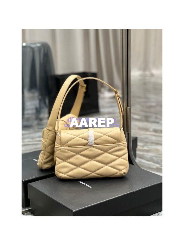 Replica YSL Saint Laurent Le 57 Shoulder Bag In Quilted Lambskin 698567 Beige 11