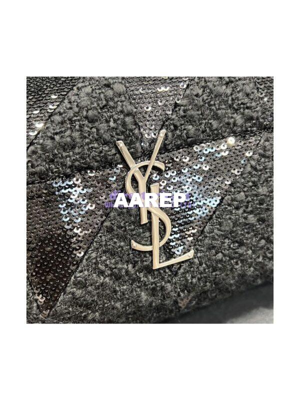 Replica YSL Saint Laurent Jamie Medium Chain Bag "Carré Rive Gauche" In Sequins And Sequined Tweed 515821 8