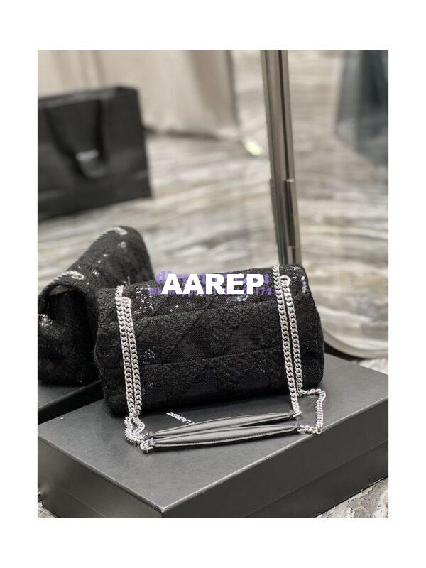 Replica YSL Saint Laurent Jamie Medium Chain Bag "Carré Rive Gauche" In Sequins And Sequined Tweed 515821 11