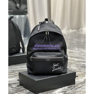 Replica YSL Saint Laurent Embroidered City Backpack In Canvas 534968