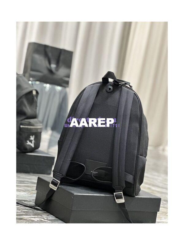 Replica YSL Saint Laurent Embroidered City Backpack In Canvas 534968 10