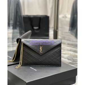 Replica YSL Gaby Double-flap Chain Pouch In Lambskin 685596