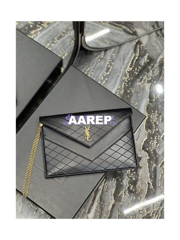 Replica YSL Gaby Double-flap Chain Pouch In Lambskin 685596 4