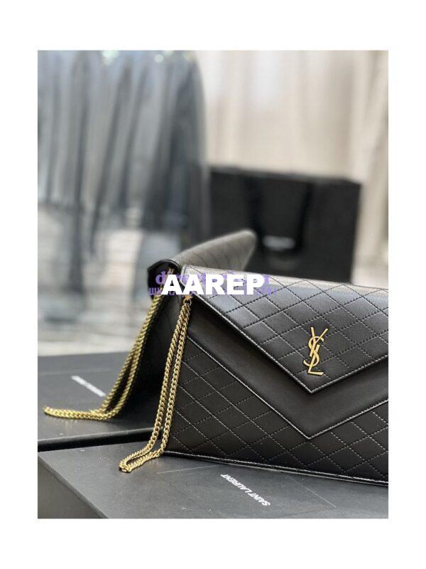 Replica YSL Gaby Double-flap Chain Pouch In Lambskin 685596 5