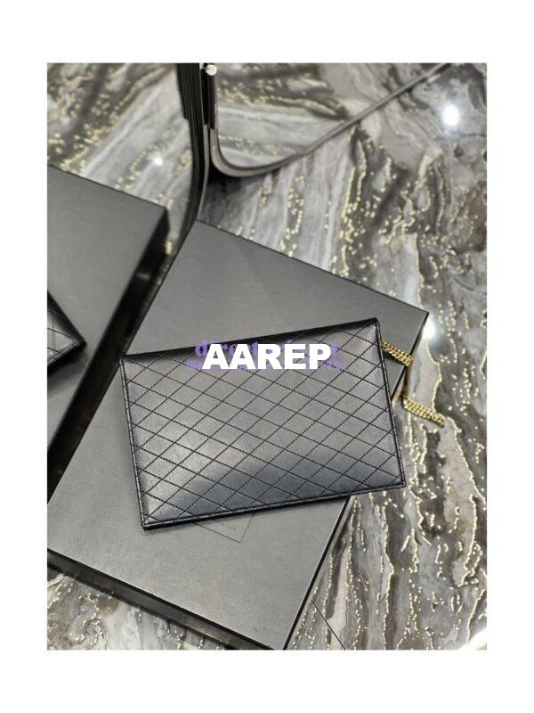 Replica YSL Gaby Double-flap Chain Pouch In Lambskin 685596 13