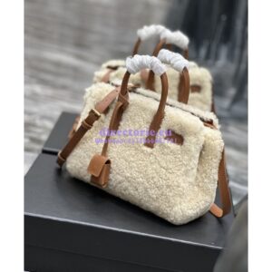 Replica YSL Saint Laurent Sac De Jour Nano In Merino Shearling And Smooth Leather 398711 2