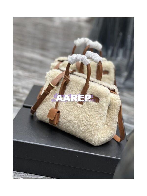 Replica YSL Saint Laurent Sac De Jour Nano In Merino Shearling And Smooth Leather 398711 4