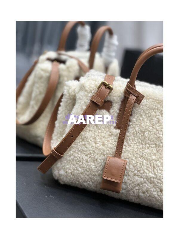 Replica YSL Saint Laurent Sac De Jour Nano In Merino Shearling And Smooth Leather 398711 8