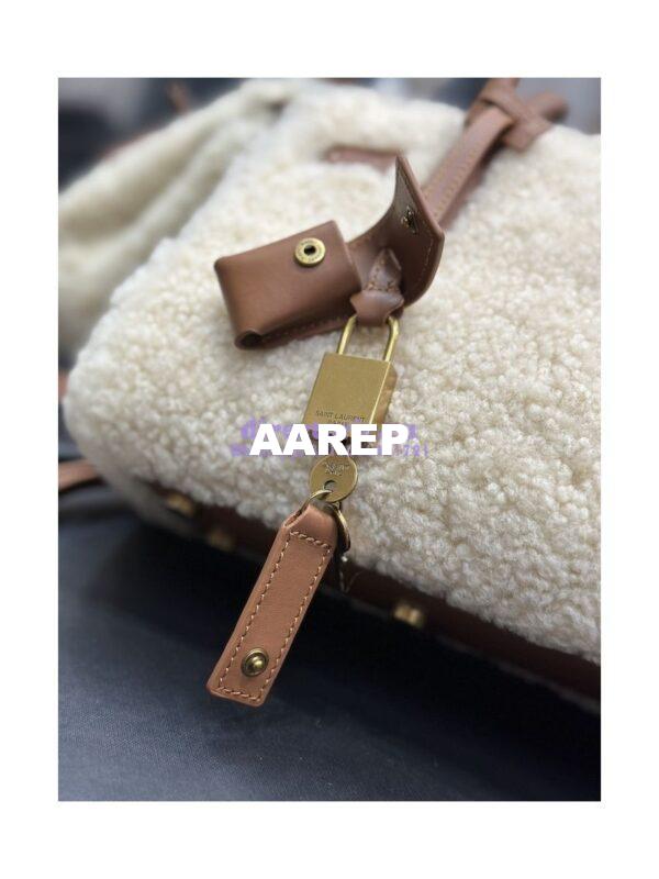 Replica YSL Saint Laurent Sac De Jour Nano In Merino Shearling And Smooth Leather 398711 9