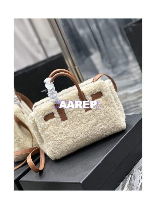 Replica YSL Saint Laurent Sac De Jour Nano In Merino Shearling And Smooth Leather 398711 10