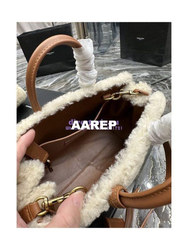 Replica YSL Saint Laurent Sac De Jour Nano In Merino Shearling And Smooth Leather 398711 11