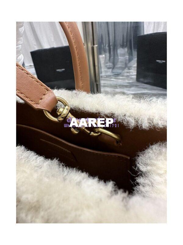 Replica YSL Saint Laurent Sac De Jour Nano In Merino Shearling And Smooth Leather 398711 12