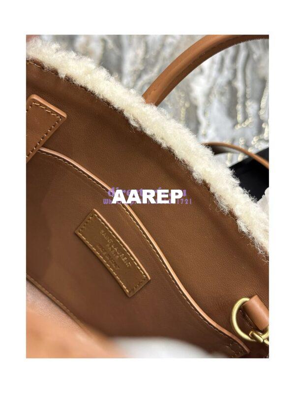 Replica YSL Saint Laurent Sac De Jour Nano In Merino Shearling And Smooth Leather 398711 13