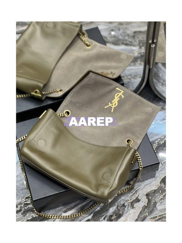 Replica YSL Saint Laurent Kate Medium Reversible In Suede And Smooth Leather 553804 Khaki 8