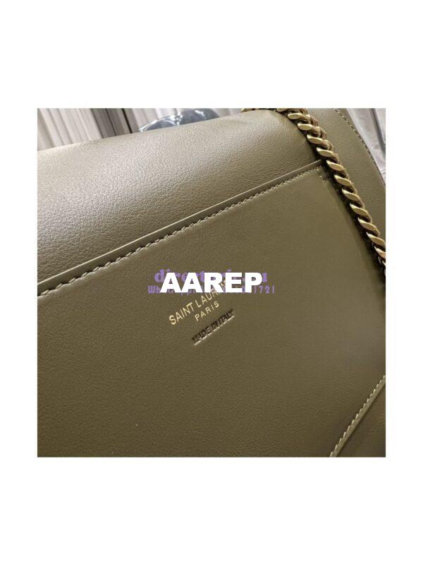 Replica YSL Saint Laurent Kate Medium Reversible In Suede And Smooth Leather 553804 Khaki 11