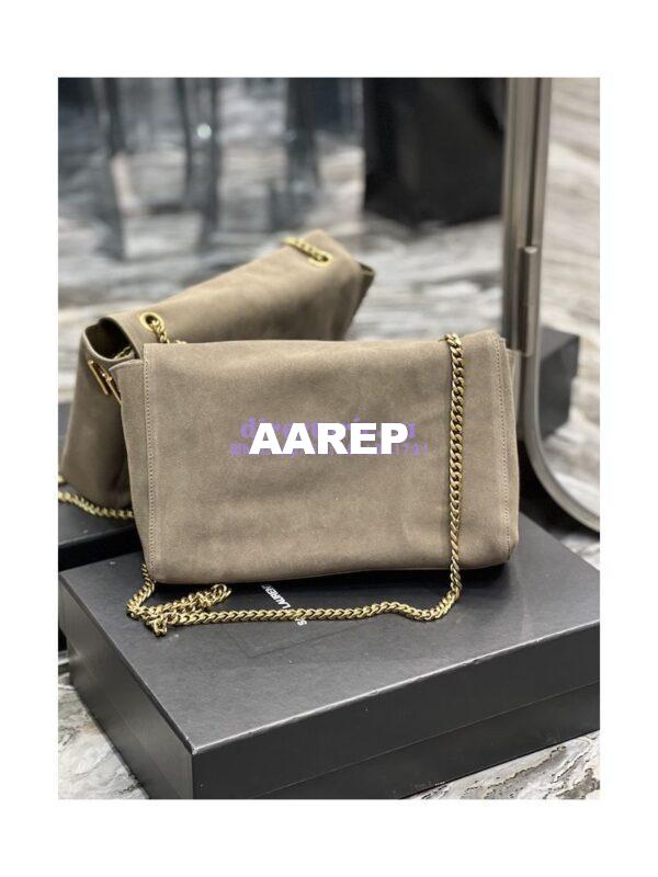 Replica YSL Saint Laurent Kate Medium Reversible In Suede And Smooth Leather 553804 Khaki 18