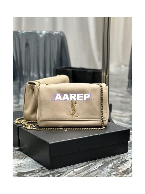 Replica YSL Saint Laurent Kate Medium Reversible In Suede And Smooth Leather 553804 Rosy Sand 8