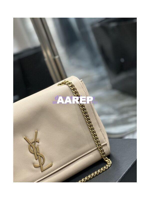Replica YSL Saint Laurent Kate Medium Reversible In Suede And Smooth Leather 553804 Rosy Sand 10