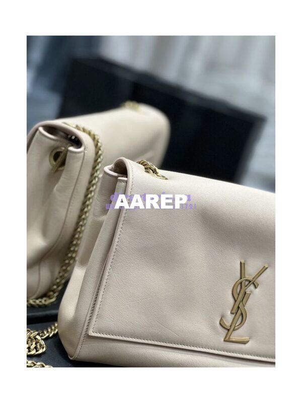 Replica YSL Saint Laurent Kate Medium Reversible In Suede And Smooth Leather 553804 Rosy Sand 11