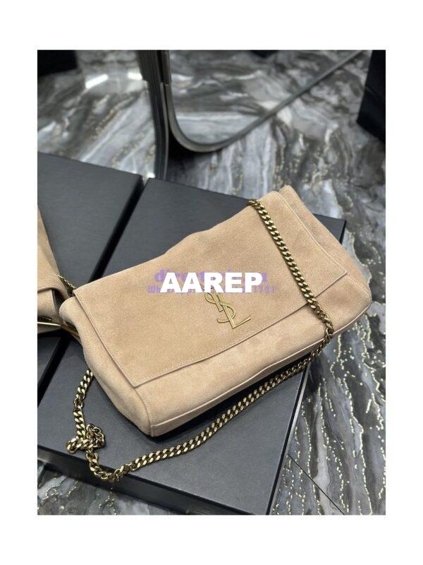 Replica YSL Saint Laurent Kate Medium Reversible In Suede And Smooth Leather 553804 Rosy Sand 16